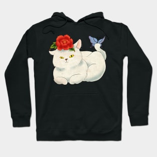 Minhwa: Cat and Butterfly I Type Hoodie